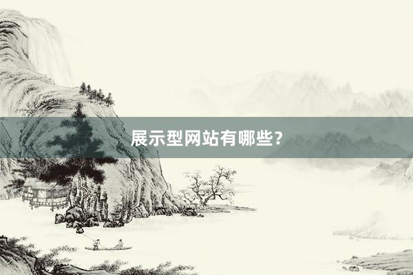 展示型网站有哪些？